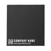 Custom Business Logo Corporate Company Modern Cool ノートパッド (正面)