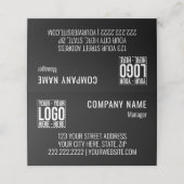 Custom Business Logo Corporate Company Modern Cool プレイスカード (外部開封)