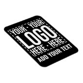 Custom Business Logo Corporate Company Modern Cool マグネット (右側)