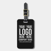 Custom Business Logo Corporate Company Modern Cool ラゲッジタグ (正面縦)