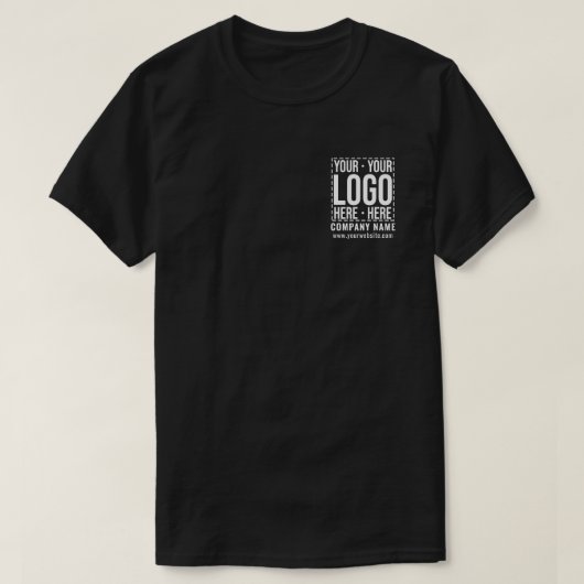 Custom Business Logo Corporate Company Modern Cool Tシャツ (デザイン正面)