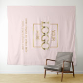 Custom Business Logo Corporate Event Backdrop タペストリー (インサイチュ(横))