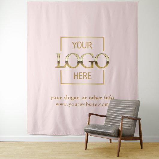 Custom Business Logo Corporate Event Backdrop タペストリー (インサイチュ)