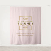 Custom Business Logo Corporate Event Backdrop タペストリー (正面)