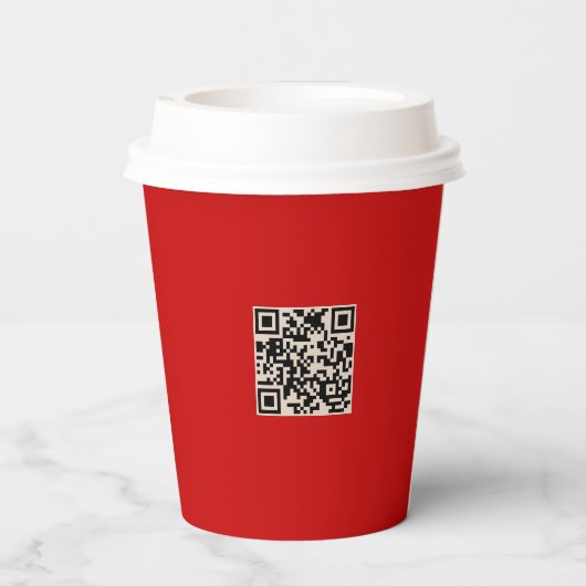 Custom Business Logo Corporate Event Holiday Red 紙コップ (裏面)