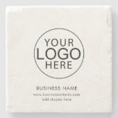 Custom Business Logo Corporate Swag ストーンコースター (正面)