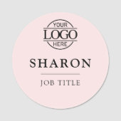 Custom Business Logo Employee Staff Magnetic 名札 (正面)