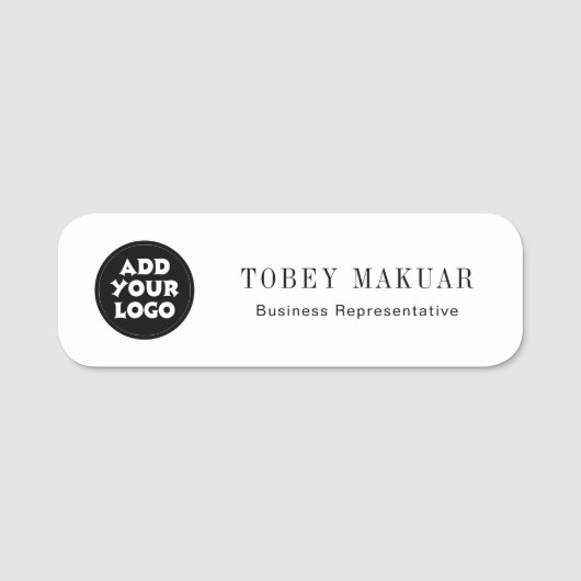 Custom Business Logo Employee Staff Name Tag 名札 (正面)