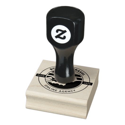 Custom Business Logo Large rubber stamp ラバースタンプ (スタンプ)