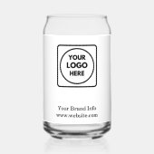 Custom Business Logo | Minimal Modern Branding  ガラス缶 (正面)