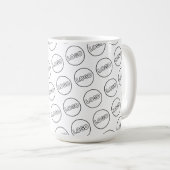 Custom Business Logo Modern Branded Coffee コーヒーマグカップ (正面右)