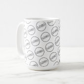 Custom Business Logo Modern Branded Coffee コーヒーマグカップ (正面左)