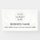 Custom Business Logo Modern Professional 横断幕 (横)