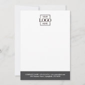 Custom Business Logo Modern Simple Minimalist ノートカード (正面)