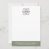 Custom Business Logo Modern Simple Minimalist ノートカード (正面)