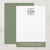 Custom Business Logo Modern Simple Minimalist ノートカード (正面/裏面)