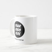 Custom Business Logo & Name Branded Coffee Mug コーヒーマグカップ (正面左)