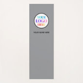 Custom Business Logo Name Gray ヨガマット (正面)