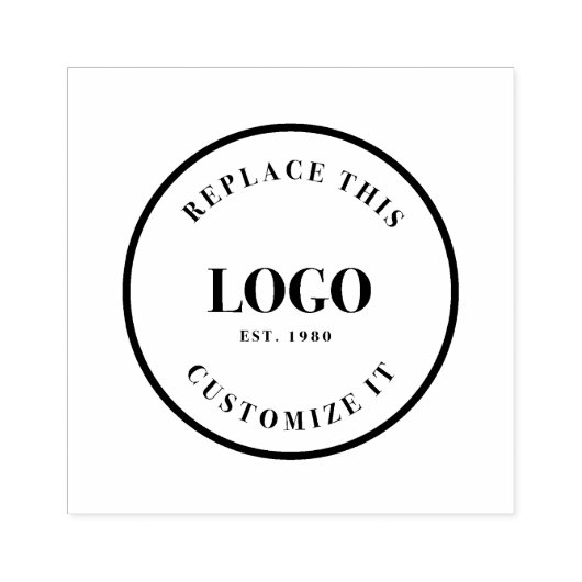Custom Business logo only ラバースタンプ (インプリント)