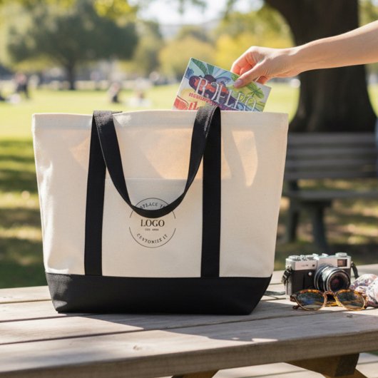 Custom Business Logo only Simple  トートバッグ