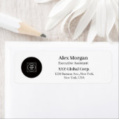 Custom Business Logo Personalized Address Labels ラベル (インサイチュ)