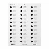 Custom Business Logo Personalized Address Labels ラベル (フルシート)