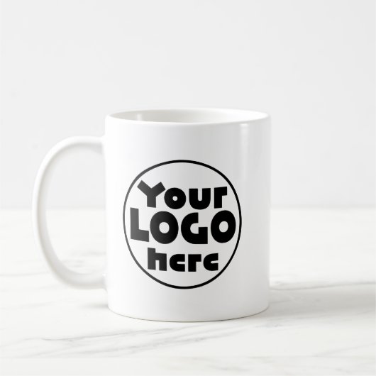 Custom Business Logo Professional Company Gift コーヒーマグカップ (左)