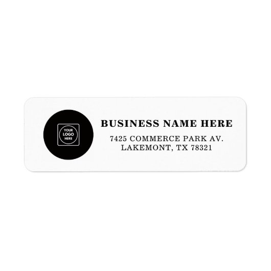 Custom Business Logo Professional Return Brand  ラベル (正面)