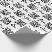 Custom Business Logo & QR Code  ラッピングペーパー (角)
