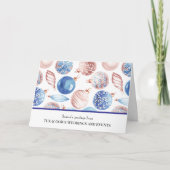 Custom Business Logo QR Code Corporate Christmas シーズンカード (正面)