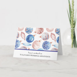 Custom Business Logo QR Code Corporate Christmas シーズンカード