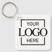 Custom Business Logo & QR Code Promotional Swag キーホルダー (正面)