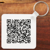 Custom Business Logo & QR Code Promotional Swag キーホルダー (裏面)