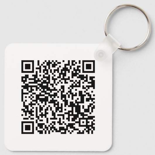 Custom Business Logo & QR Code Promotional Swag キーホルダー (裏面)