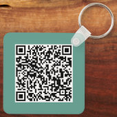 Custom Business Logo & QR Code Promotional Swag キーホルダー (裏面)