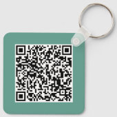 Custom Business Logo & QR Code Promotional Swag キーホルダー (裏面)