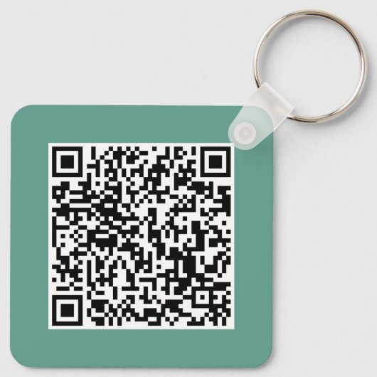 Custom Business Logo & QR Code Promotional Swag キーホルダー (裏面)