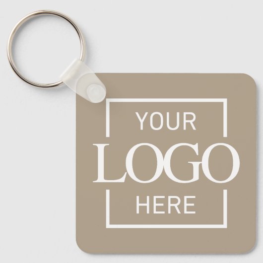 Custom Business Logo & QR Code Promotional Swag キーホルダー (正面)