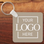 Custom Business Logo & QR Code Promotional Swag キーホルダー (正面)