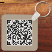 Custom Business Logo & QR Code Promotional Swag キーホルダー (裏面)