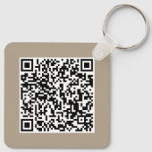 Custom Business Logo & QR Code Promotional Swag キーホルダー (裏面)