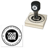 Custom Business Logo Round ラバースタンプ (押印)