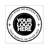 Custom Business Logo Round ラバースタンプ (インプリント)