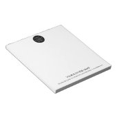 Custom Business Logo Simple Minimalist Promotional ノートパッド (アングル)