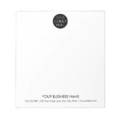 Custom Business Logo Simple Minimalist Promotional ノートパッド (正面)