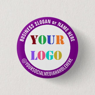 Custom Business Logo Social Media Button Template 缶バッジ