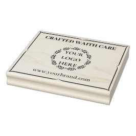 Custom Business Logo Stamp for Handmade Branding ラバースタンプ