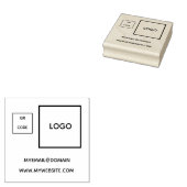 Custom Business Logo Stamp - Professional Branding ラバースタンプ (押印)
