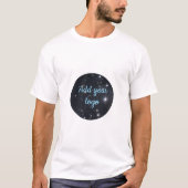 Custom Business Logo T-shirt With QR code  Tシャツ (正面)