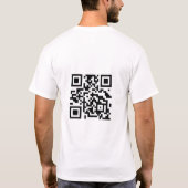 Custom Business Logo T-shirt With QR code  Tシャツ (裏面)